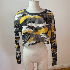 Top / Mesch Net / Cropped / Camouflage / Military